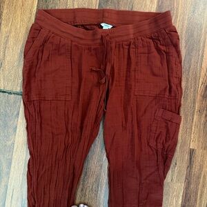 Sonoma Women's Deep Red Joggers